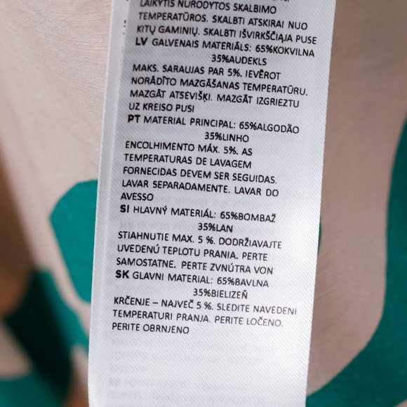 Marimekko Agnete Floretti Peach and Green Midi Dress - Picture 14 of 14